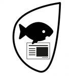 logo poisson représentant un poisson avec un document de communication