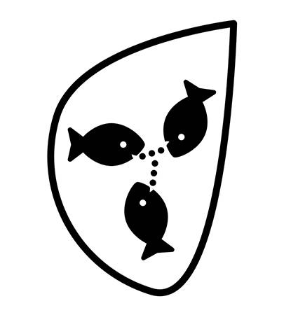 logo représentant des poissons qui communiquent entre eux