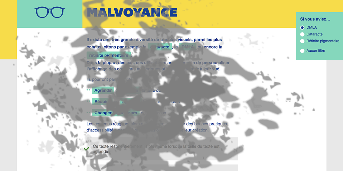 simulateurdemalvoyance simulation d'une déficience visuelle la DMLA
