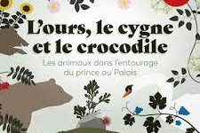 affiche de l'exposition l'ours, le cygne et le crocodie au grand palais de Poitiers du 2 juillet au 18 septembre