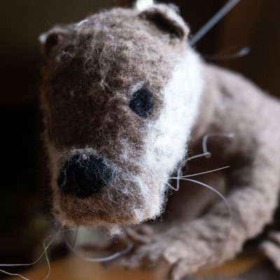 Petite feuille rêve de cascade loutre marionnette, une véritable peluche tous enfants et adultes ont envie de la caresser