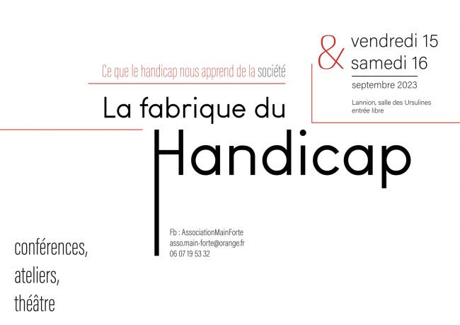 AFFICHE DE LA FABRIQUE DU HANDICAP 15 et 16 AFFICHE DE LA FABRIQUE DU HANDICAP 15 et 16