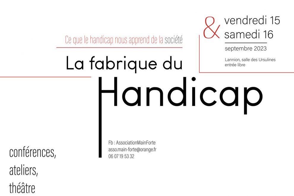 AFFICHE DE LA FABRIQUE DU HANDICAP 15 et 16