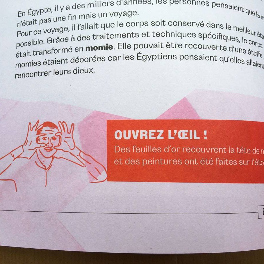 BAM double page du magazine du musée des beaux-arts de Maurepas intégrant un encart Ouvrez l'oeil