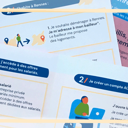 fiche expliquant les démarches à suivre pour une demande de logement social à Rennes et dans la métropole.