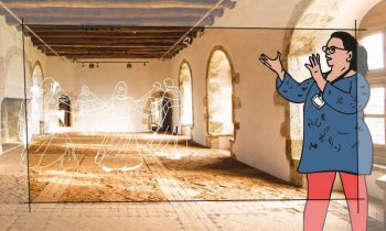 vignette de mise en avant reprenant la couverture du livret de visite du château de la Roche Jagu réalisé en co-création avec des publics porteurs de handicap