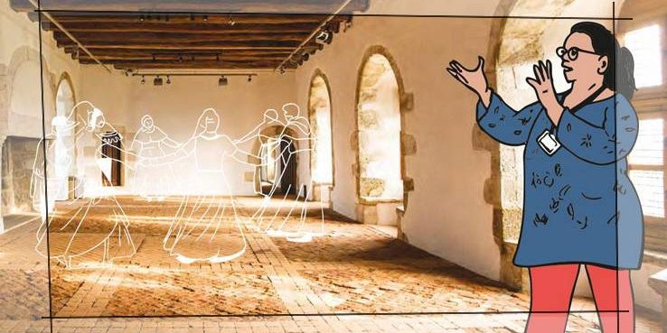 vignette de mise en avant reprenant la couverture du livret de visite du château de la Roche Jagu réalisé en co-création avec des publics porteurs de handicap