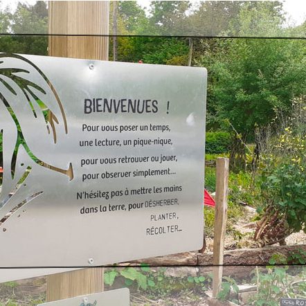 Convergence des loutres, panneau d'éco-interprétation des zones humides - panneau Bienvenu