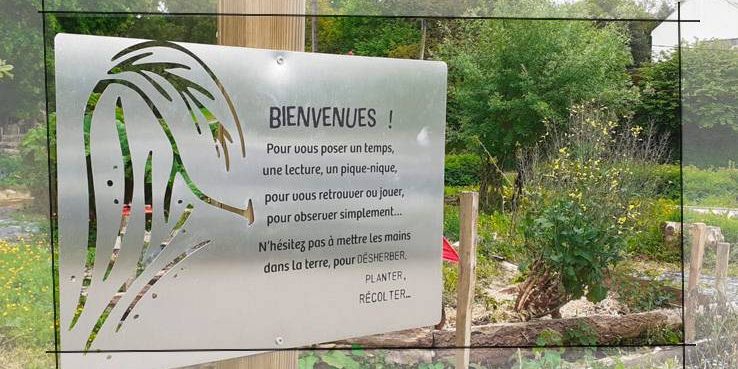 Convergence des loutres, panneau d'éco-interprétation des zones humides - panneau Bienvenu