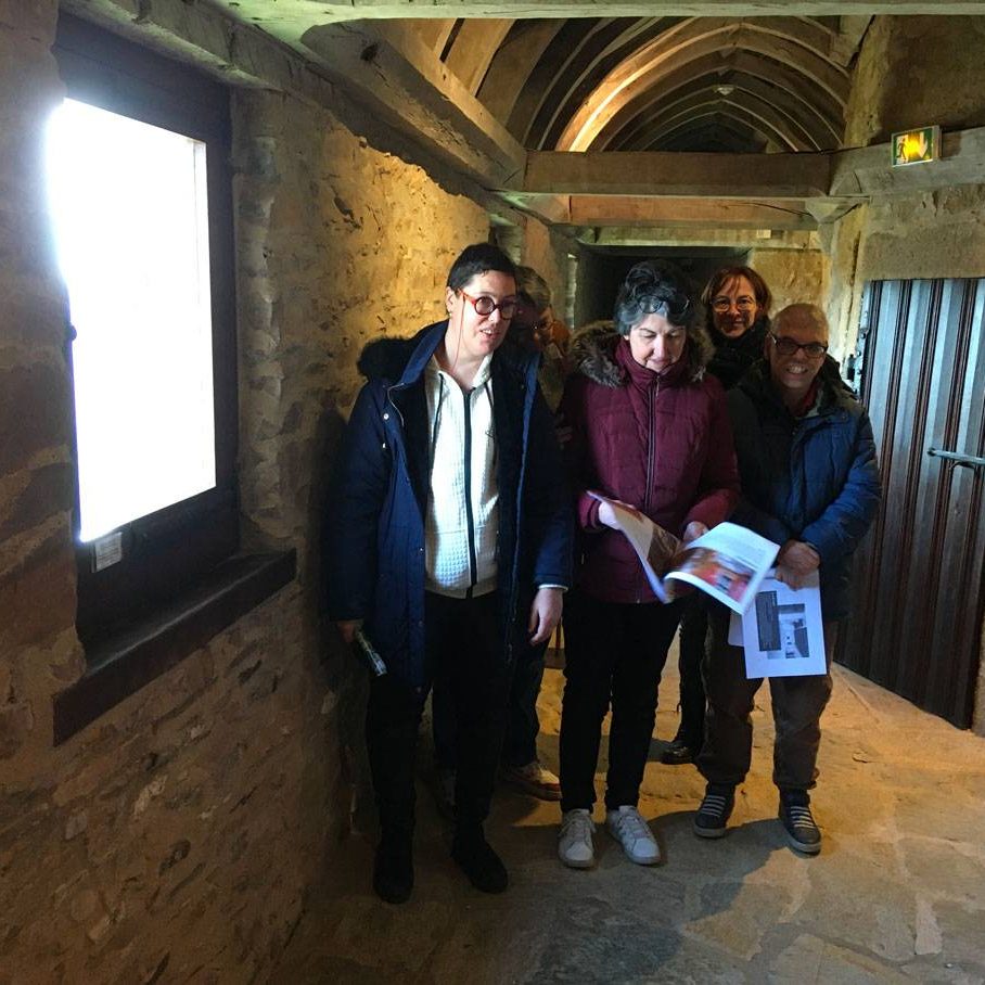 équipe de l'Esat de Minihy Tréguier qui ont participé au livret de visite du château de la Roche-Jagu
